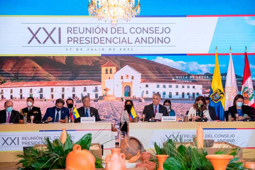 Colombia entregó a Ecuador presidencia de la Comunidad Andina de Naciones
