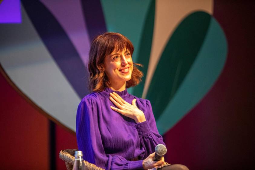 Irene Vallejo estuvo en febrero de este año. Foto: El Colombiano