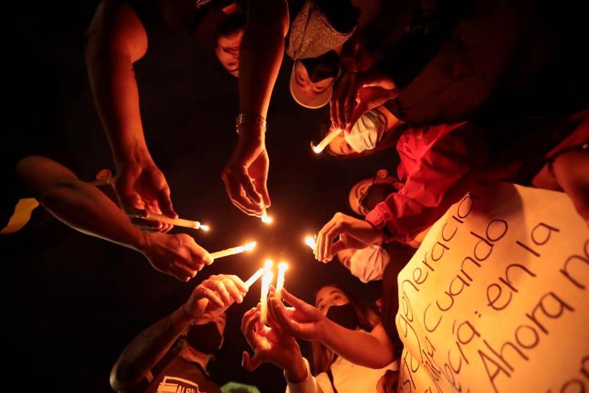 Así van las marchas y plantones de Medellín en la noche de este viernes