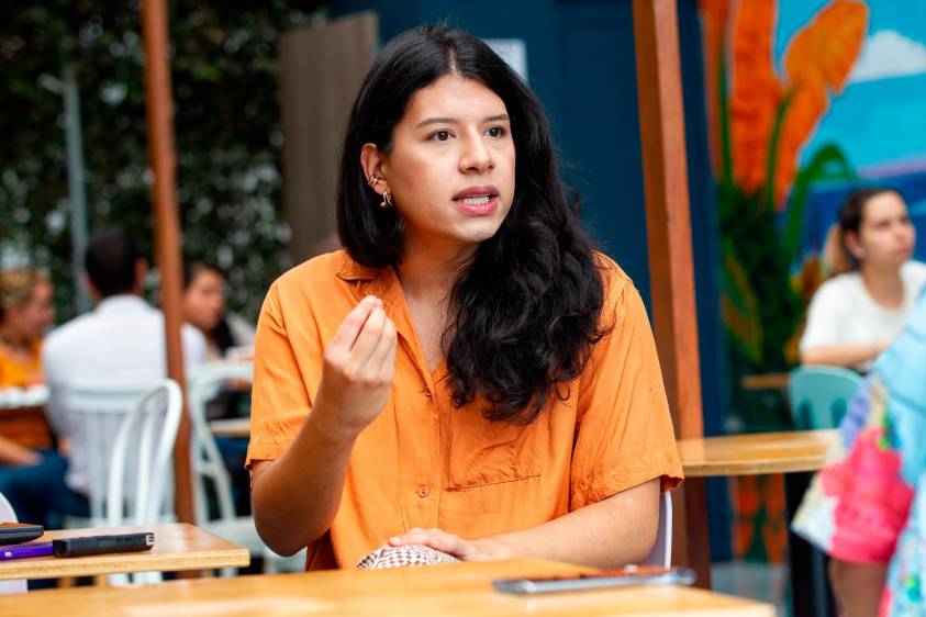 Cristina estudió Comunicación Social y Periodismo en la Universidad de La Salle. FOTO Camilo Suárez 