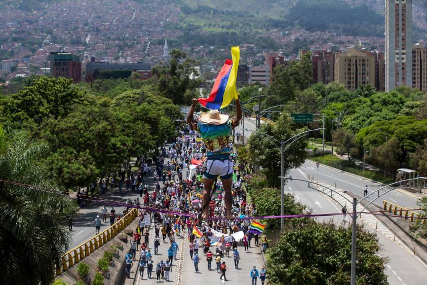Así serán las marchas en Medellín este miércoles