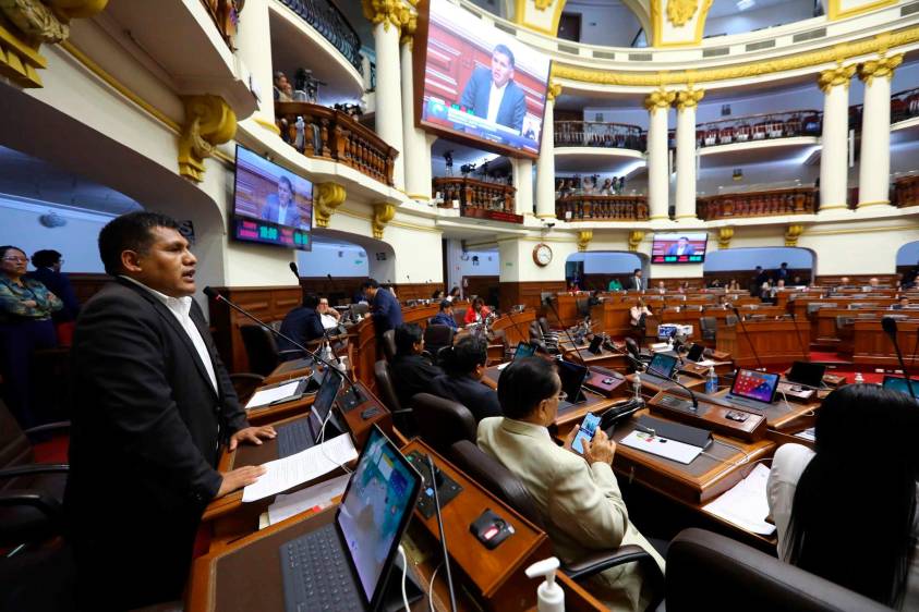 El gobierno presentará al Congreso un nuevo proyecto para adelantar elecciones presidenciales. FOTO CORTESÍA CONGRESO DE PERÚ.