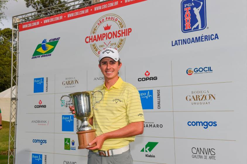 Nicolás Echavarría sigue el camino ascendente. FOTO Federación Colombiana de Golf