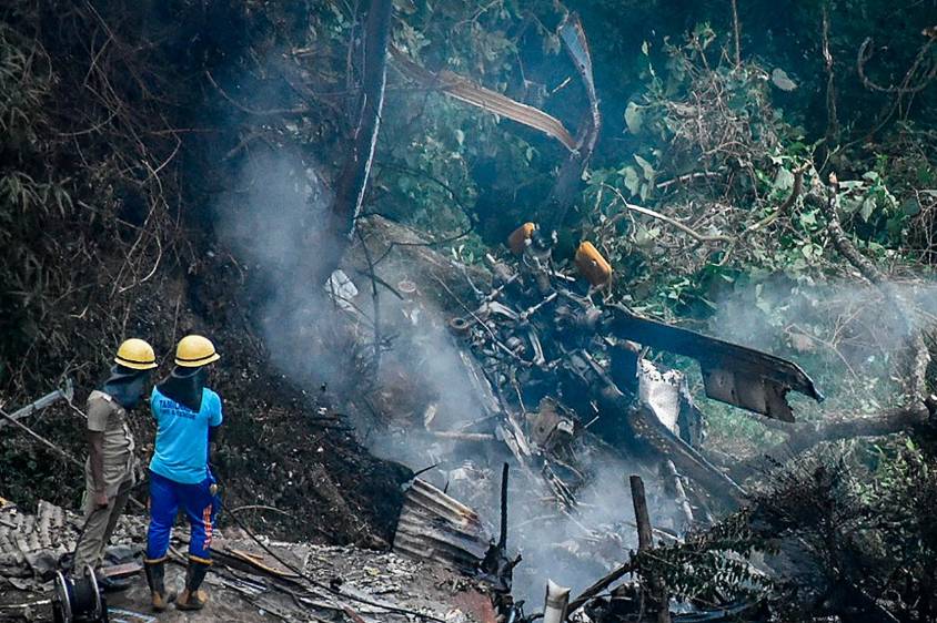El jefe del Estado Mayor de la India muere en accidente aéreo con otras 12 personas