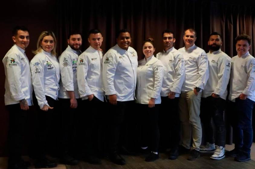 Dálida Velilla, Carlos Pájaro, Valentina Ortiz, Marlon Medina, Dominique Oudin, Santiago Alarcón, Juan Manuel Forero, Daniel Sánchez, Andrés Ahumada y Axel Valencia aplicaron su conocimiento y disciplina para dejar el nombre del país en alto. Foto: CORTESÍA. 