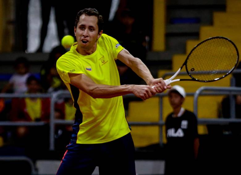Daniel Galán llega como la figura del Colombia para la serie gracias a la actuación que tuvo en el US Open, donde Tsitsipas lo calificó como jugador de “clase mundial”. FOTO COLPRENSA