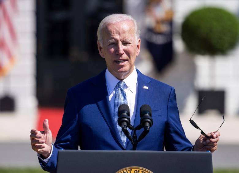 Biden ordenón a sus departamentos de Estado y de Defensa a seguir prestando ayuda a Colombia.FOTO: EFE