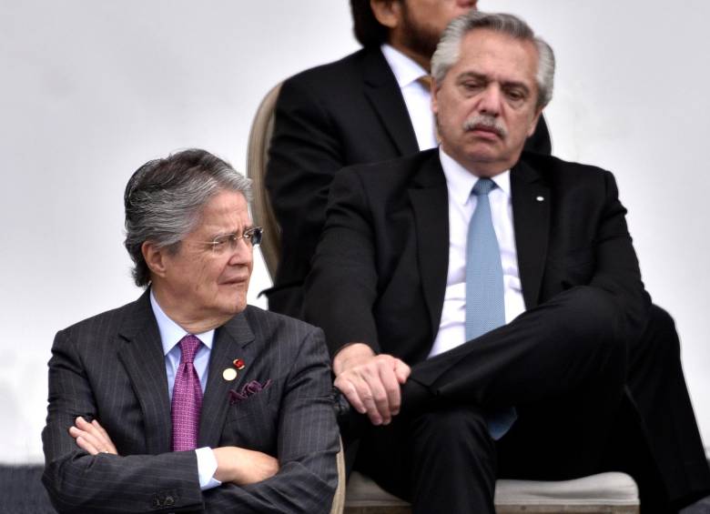 Los presidentes de Ecuador, Guillermo Lasso, y de Argentina, Alberto Fernández, no han hablado directamente tras la crisis. FOTO Getty