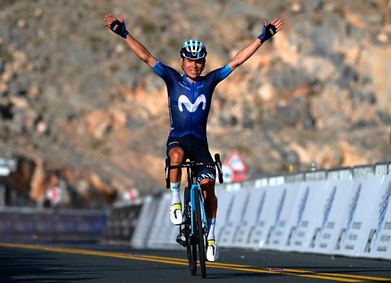 Éiner Rubio comienza a recoger en Movistar los frutos de su esfuerzo. FOTO @gettysport / Movistar Team