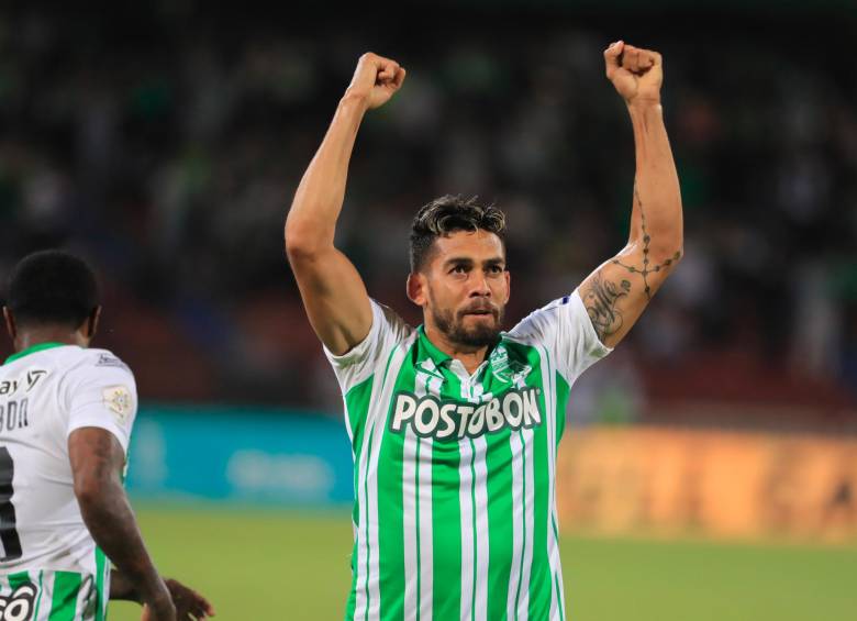 Andrés Andrade logró su tercer gol del semestre con Atético Nacional. FOTO jaime pérez