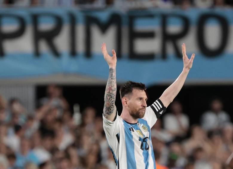 Lionel Messi llegó a 99 goles con la Selección Argentina. Marcó el último tanto del triunfo 2-0 sobre Panamá. FOTO: EFE