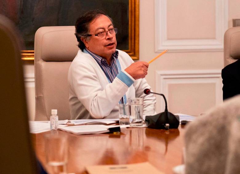 El presidente, Gustavo Petro, anunció giros del Gobierno para las juntas de acción comunal. FOTO: Cortesía Presidencia