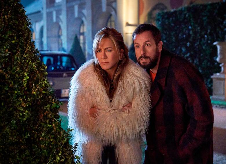 Jennifer Aniston y Adam Sandler vuelven en el papel de los esposos Spitz. FOTO Cortesía Netflix