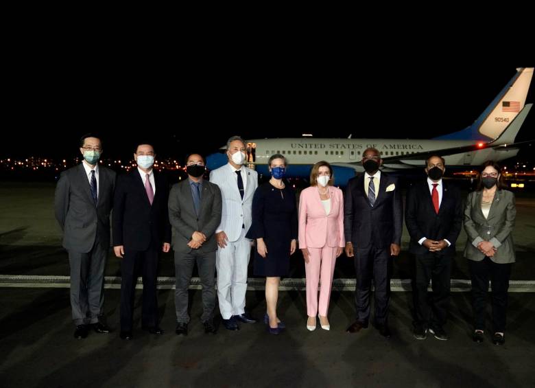 Nancy Pelosi llegó a Taiwan este martes. FOTO: EFE