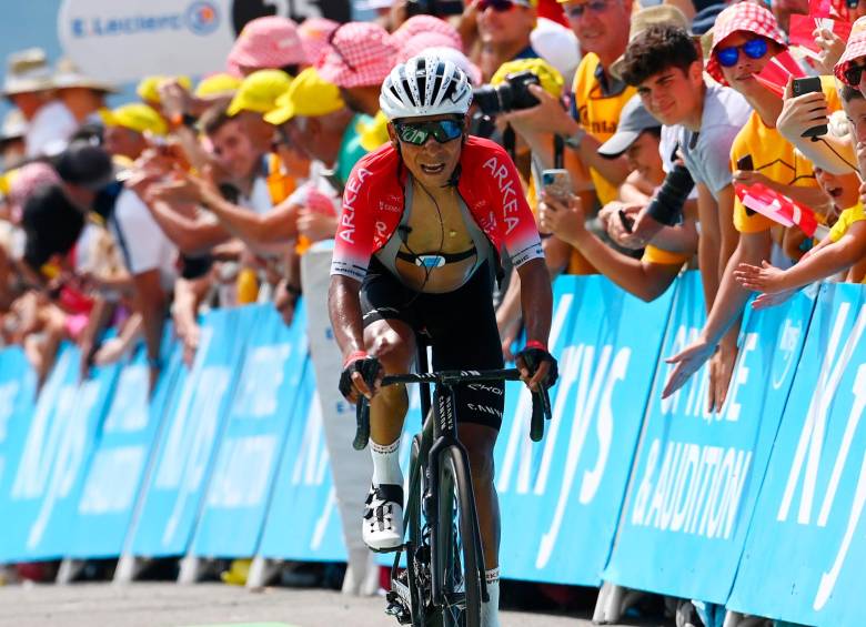 Nairo Quintana fue el mejor colombiano en la clasificación general, terminó en el sexto puesto. FOTO TOMADA DE @ARKEA