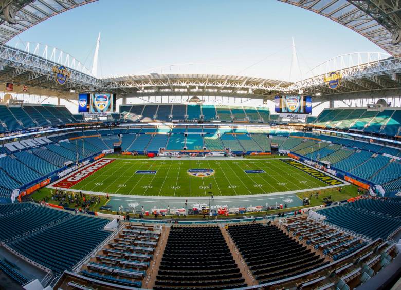 Hard Rock Stadium lugar donde se jugó el amistoso. Será sede del Mundial 2026. El Estadio era el lugar de la amenaza. FOTO CORTESÍA
