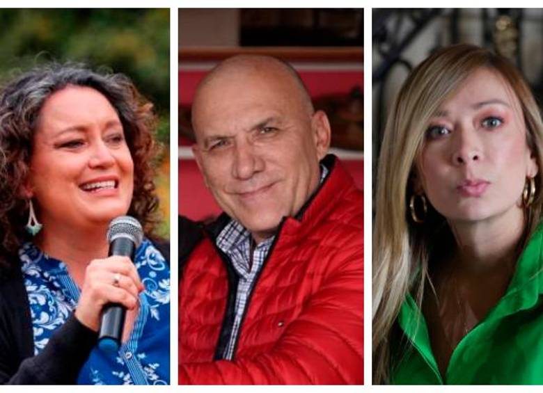 De izquierda a derecha: los senadores Angélica Lozano (Alianza Verde), Roy Barreras (Pacto Histórico) y la representante Katherine Miranda (Alianza Verde). “Avanzaremos en una reforma viable al sistema político corrigiendo lo que haya que corregir”, prometió Barreras. FOTO: COLPRENSA