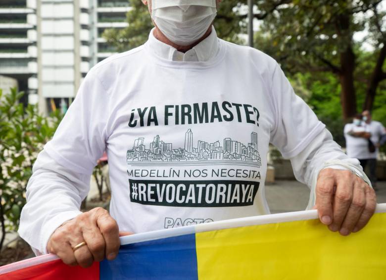 Integrantes del comité revocatorio enfrentan cargos por violación de topes de financiación. La revocatoria, en la práctica, está caída. FOTO: CAMILO SUÁREZ