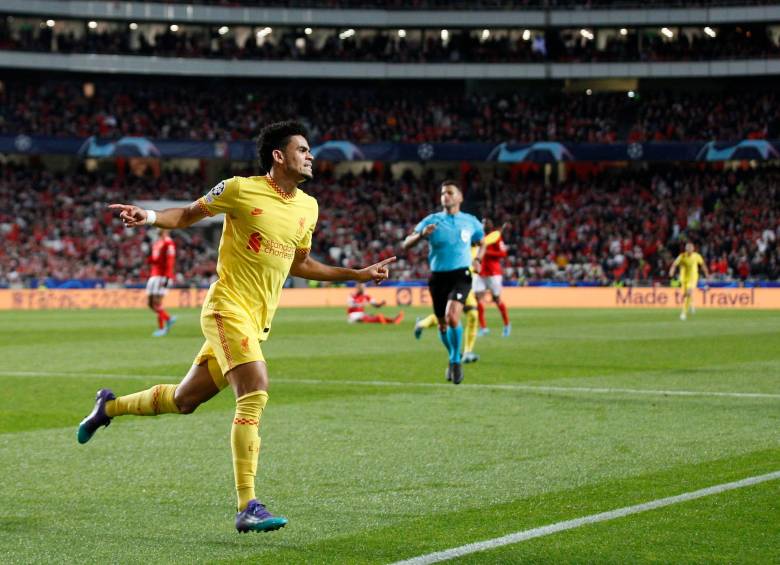 Luis Díaz, figura de su equipo ante Benfica. FOTO: GETTY