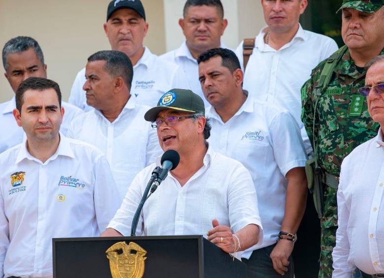 El consejo de seguridad se realizó en San Pablo, Bolívar. FOTO PRESIDENCIA