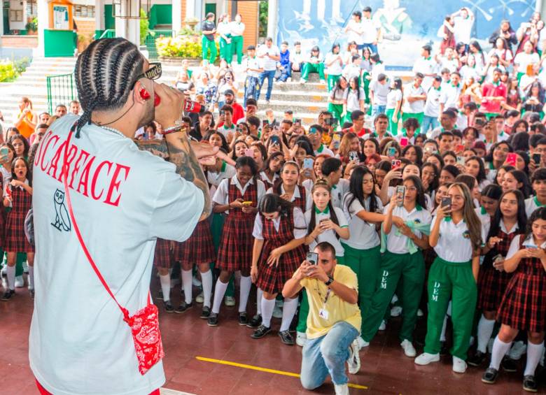 Los alumnos gozaron con canciones como Wasa Wasa y Mujeriego. FOTO Esneyder Gutierrez