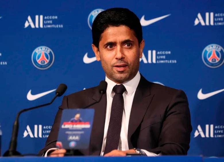 El presidente del PSG también lo es de la Federación de Tenis de Catar, presidente de Federación Asiática de Tenis y presidente de Bein Sports. FOTO: GETTY 