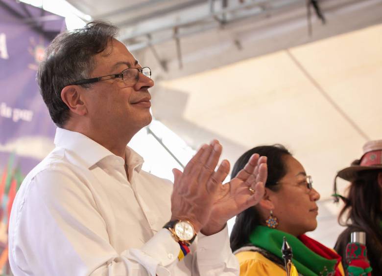 Gustavo Petro dio un polémico discurso en la clausura de la minga política y cultural del Cauca.