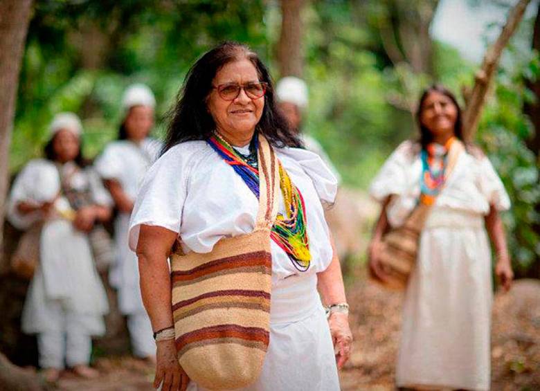 Leonor Zalabata no es cercana a Gustavo Petro, pero lo conoció en su cierre de campaña, cuando le llevó un mensaje del pueblo Arhuaco FOTO COLPRENSA