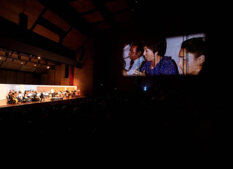 A los primeros músicos se les recordó a través de imágenes. FOTO: Esneyder Gutiérrez