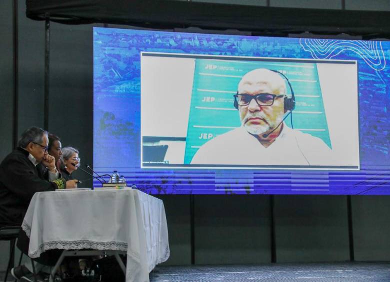 Mayo 10 de 2023. Audiencia Única de Aporte a la Verdad de Salvatore Mancuso, excomandante de las AUC, de la JEP desde el Centro de Convenciones de Montería, Córdoba. Foto: cortesía JEP