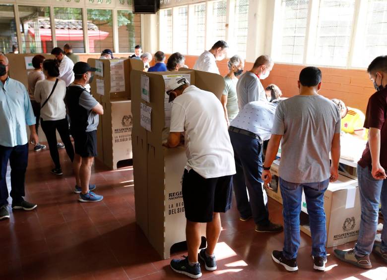 Este 19 de junio 38 millones de colombianos están habilitados para votar. FOTO :EDWIN BUSTAMANTE RESTREPO