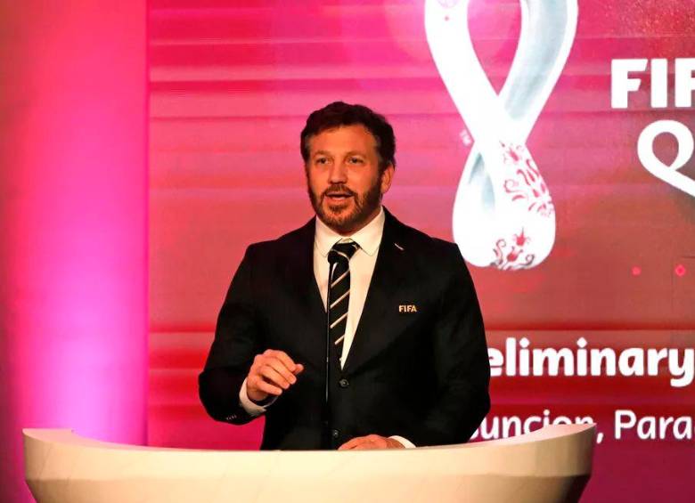 Alejandro Domínguez, presidente de Conmebol, defendió la candidatura de Sudamérica. FOTO: EFE