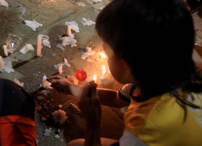 Las imágenes del conmovedor homenaje al niño Juan Manuel en el barrio Belalcázar 