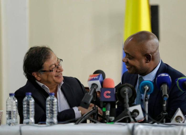 Murillo anunció el respaldo a Petro luego de perder en la primera vuelta de las presidenciales, en la que fue fórmula vicepresidencial de Sergio Fajardo. FOTO: COLPRENSA