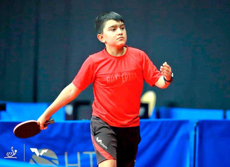 Emanuel Otálvaro practica tenis de mesa desde los 5 años de edad. FOTO FEDERACIÓN INTERNACIONAL DE TENIS DE MESA