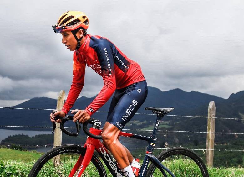 Egan Bernal, uno de los mejores corredores del mundo en los últimos cinco años. FOTO TWITTER EGAN BERNAL