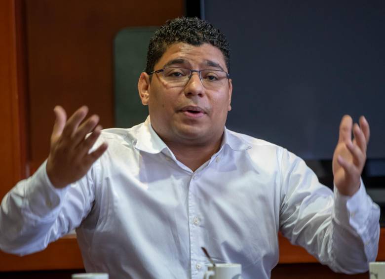 El diputado Luis Peláez durante una sesión en la Asamblea de Antioquia. FOTO: Juan Antonio Sánchez