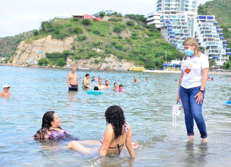El movimiento de turistas por rutas aéreas aumentó 11 puntos porcentuales. Uno de los destinos más buscados fue Magdalena. FOTO COLPRENSA