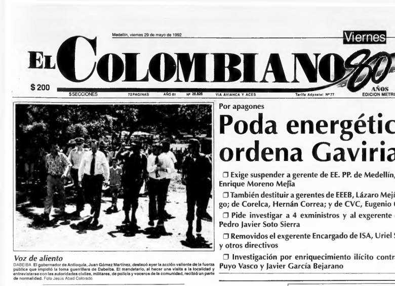 Hace 30 años no hubo alumbrados navideños en Medellín, ¿por qué?