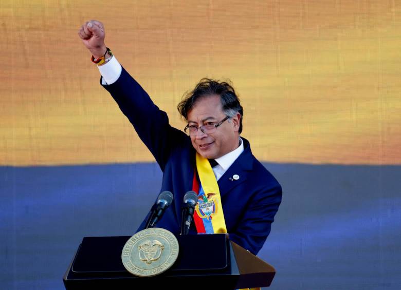 Gustavo Petro habló por casi una hora ante las delegaciones de distintas naciones, sus copartidarios y algunos opositores FOTO EFE