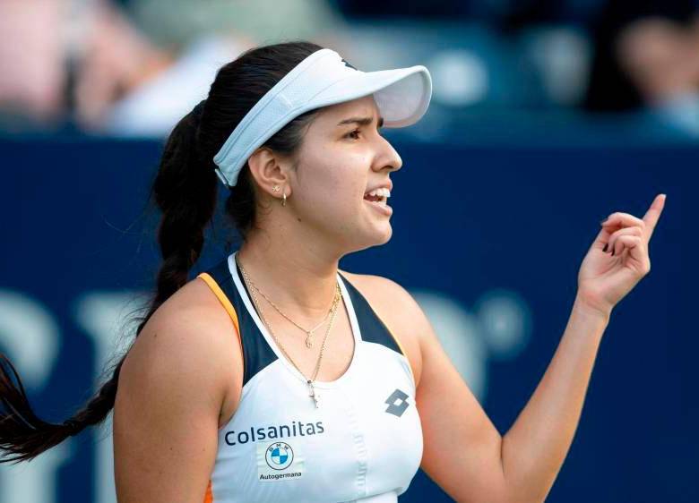 La tenistas colombiana se ubica en la casilla 82 del ranking de la WTA, en la que cerró el año. FOTO: EFE