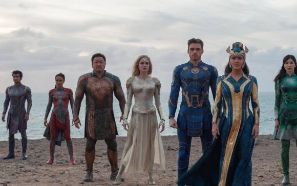 Los Eternals que se verán en la cinta son 10. Entre los actores están Angelina Jolie y Salma Hayek. FOTO cortesía marvel