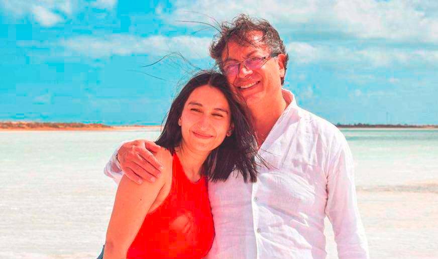 Laura Sarabia, exjefe de gabinete, y el presidente Gustavo Petro. FOTO: Colprensa