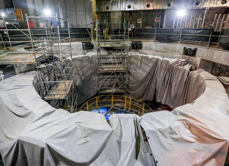 La fase final de las obras de Hidroituango comprenden las unidades 5, 6, 7 y 8. Aunque estas aún no tienen un compromiso regulatorio, su operación es crucial para la estabilidad de la hidroeléctrica. FOTO Jaime Pérez