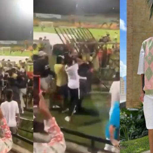 Los desmanes en el estadio ocurrieron después de que se acabara el partido entre los influencers. FOTO: Video Twitter @OutofcontextFPC e Instagram @la_liendraa