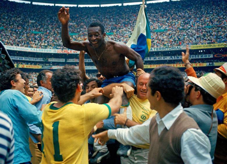 Pelé, fue campeón del Mundo con Brasil en los mundiales de Suecia 1958, Chile 1962 y México 1970. Foto: Getty