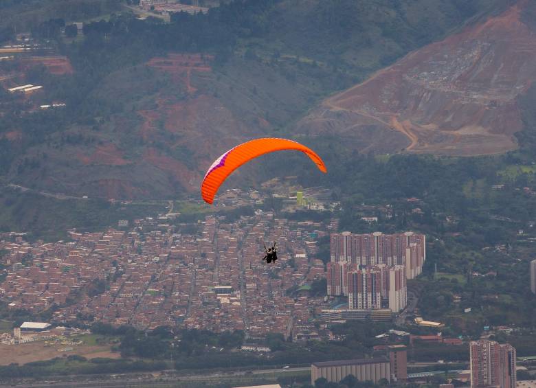 Hace exactamente un año había muerto otro joven parapentista en San Félix. FOTO: EL COLOMBIANO
