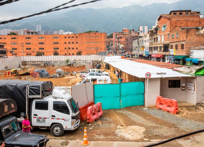 Nueva plaza de mercado apenas supera el 10%. Es la obra más esperada en Bello. FOTOS esneyder gutiérrez