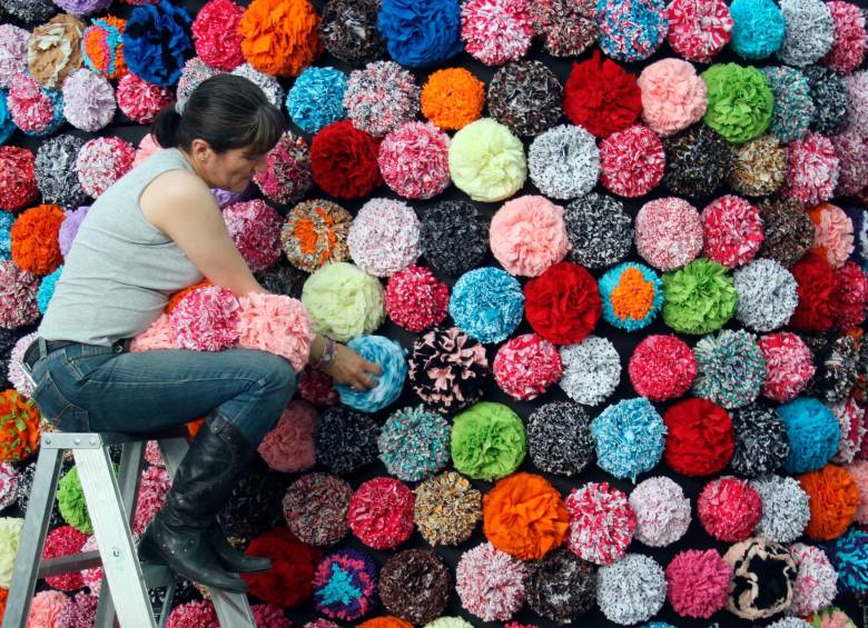 Inexmoda última detalles para sus ferias Colombiatex y Colombiamoda en Plaza Mayor, Medellín. FOTO archivo
