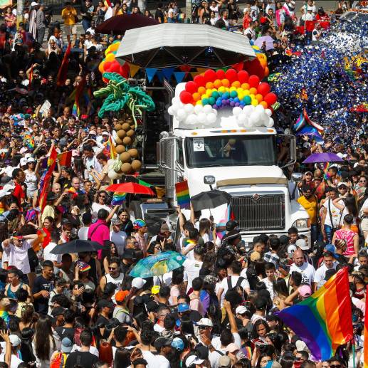 Marcha del Orgullo 2022 en Medellín. FOTO Manuel Saldarriaga